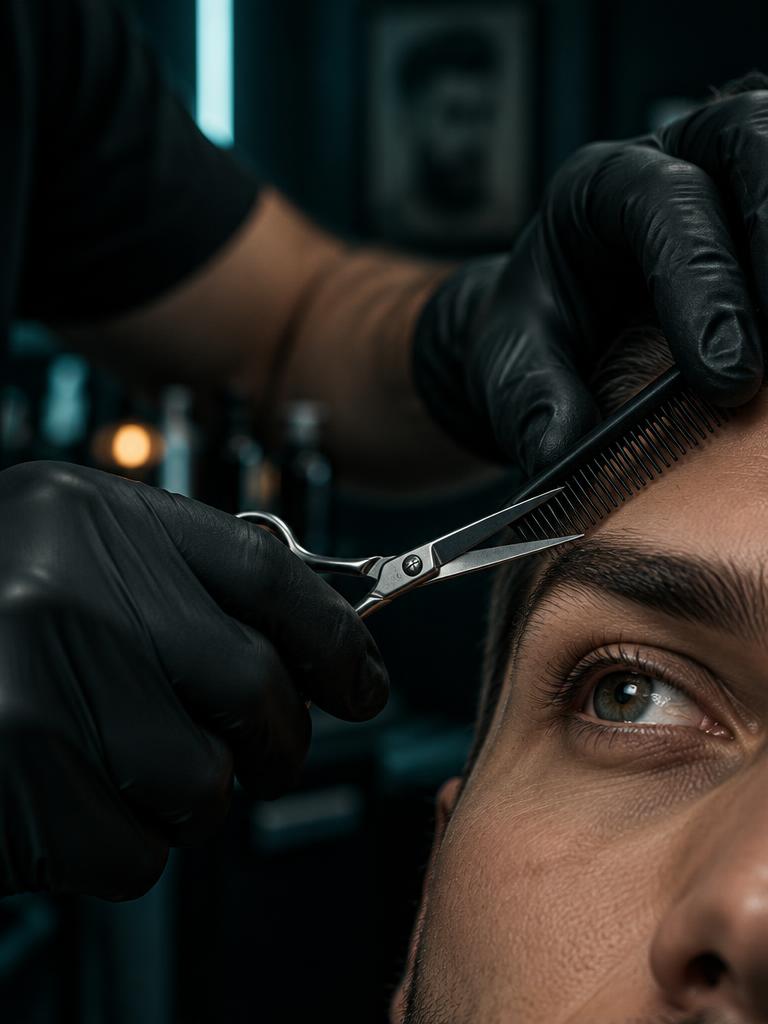 Cliente con perfilado de cejas